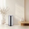 8 Gallon Stainless Steel Step Trash Can w/ Soft-Close Lid, Round Kitchen & Bathroom Garbage Bin, Silver - 4 of 4