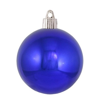 Christmas by Krebs 8ct Azure Blue Shatterproof Shiny Christmas Ball Ornaments 3.25" (80mm)