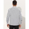 Lars Amadeus Men's Button Down Long Sleeve Casual Business Polka Dots Shirt - 3 of 4