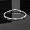 Tennis Bracelet for Women Sterling Silver 8A CZ Round 3mm or 5mm 7" or 8" Length by Ginger Lyne - 2 of 4