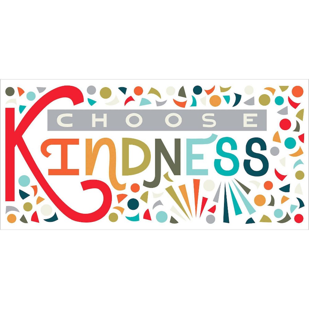 Photos - Wallpaper Roommates Rainbow Choose Kindness Giant Peel and Stick Wall Decal  
