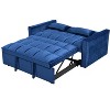 NicBex Convertible Sofa Bed Loveseat Couch with Pull Out Bed & Reclining Backrest,Upholstered Futon Sofa for Living Room,Bedroom - 4 of 4