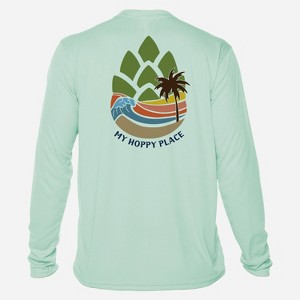 Vapor Apparel Men's My Hoppy Place Solar Long Sleeve Shirt - 1 of 3