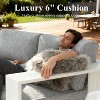 LayinSun 5 Piece Oversized Aluminum Outdoor Furniture Set, Patio Sofa Sets with Fire Pit Table, Deep Seating and Upgraded 6-inch Cushions - 4 of 4