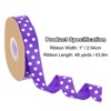 Unique Bargains Wired Edge Craft Embellishments Polka Dot Grosgrain Ribbon 48 Yards - 2 of 4