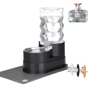 Automatic Pet Water Dispenser with Filter, Stainless Steel Gravity Water Bowl for Indoor Use - 1 of 4