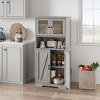 Whizmax Bathroom Cabinet, Bookcase, Freestanding Floor Storage Cabinet with Open Shelf & Doors, Kitchen Cupboard - 2 of 4
