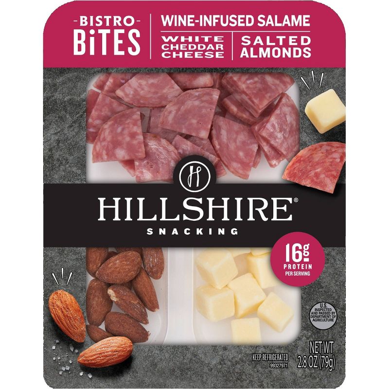 Hillshire Snacking Bistro Bites Wine Infused Salami - 2.8oz, 1 of 6