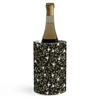 Iveta Abolina Blooming Vines Black Wine Chiller - Deny Designs