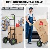 400lbs Hand Truck Dolly, Heavy Duty Steel Dolly Cart with 10" Rubber Tires & 35" - 45" Telescoping Handle, Moving Dolly Utility Hand Truck - 4 of 4