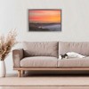 Stupell Industries Orange Sunset over Shoreline Floating Frame Canvas Art, Gray, 25" x 17" - 3 of 4