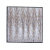 Contemporary Canvas Abstract Framed Wall Art with Black Frame White - Olivia & May - 2 of 4