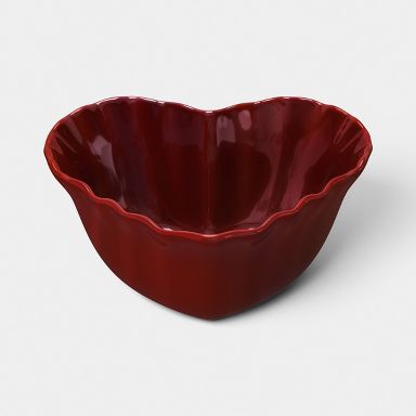 6.6 fl oz Valentine’s Day Stoneware Heart Dip Bowl Red -Threshold™