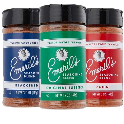 Emeril Lagasse 5 Oz, 3-Pack and 6-Pack Seasoning Blend: Original Essence, Cajun, Blackened, Chicken Rub, Steak Rub and Rib Rub