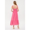 August Sky Women's Rosette Sweetheart Midi Dress - 2 of 4