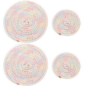 Unique Bargains House Indoor Gardening Plant Mat 4 Pcs - 1 of 4