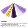 Unique Bargains Party Decoration Reusable Strong Rope Tassel Garland Banner 20 Pcs - 4 of 4
