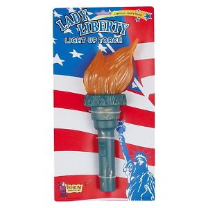 Halloween Adult Light Up Liberty Torch Green - One Size, Adult Unisex