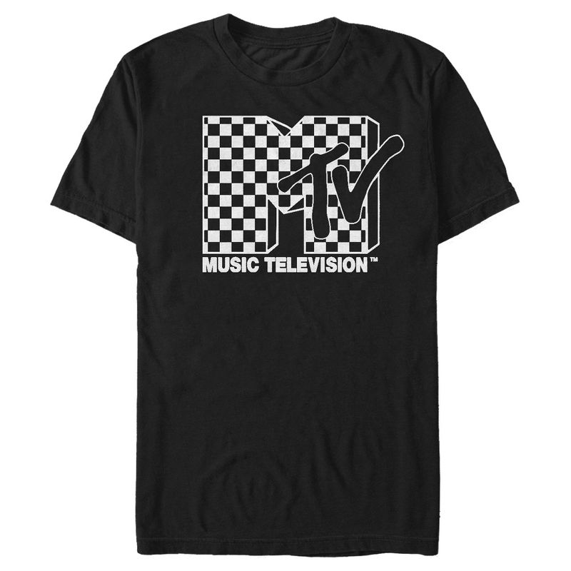 Men's MTV and Checker Logo T-Shirt, 1 of 6