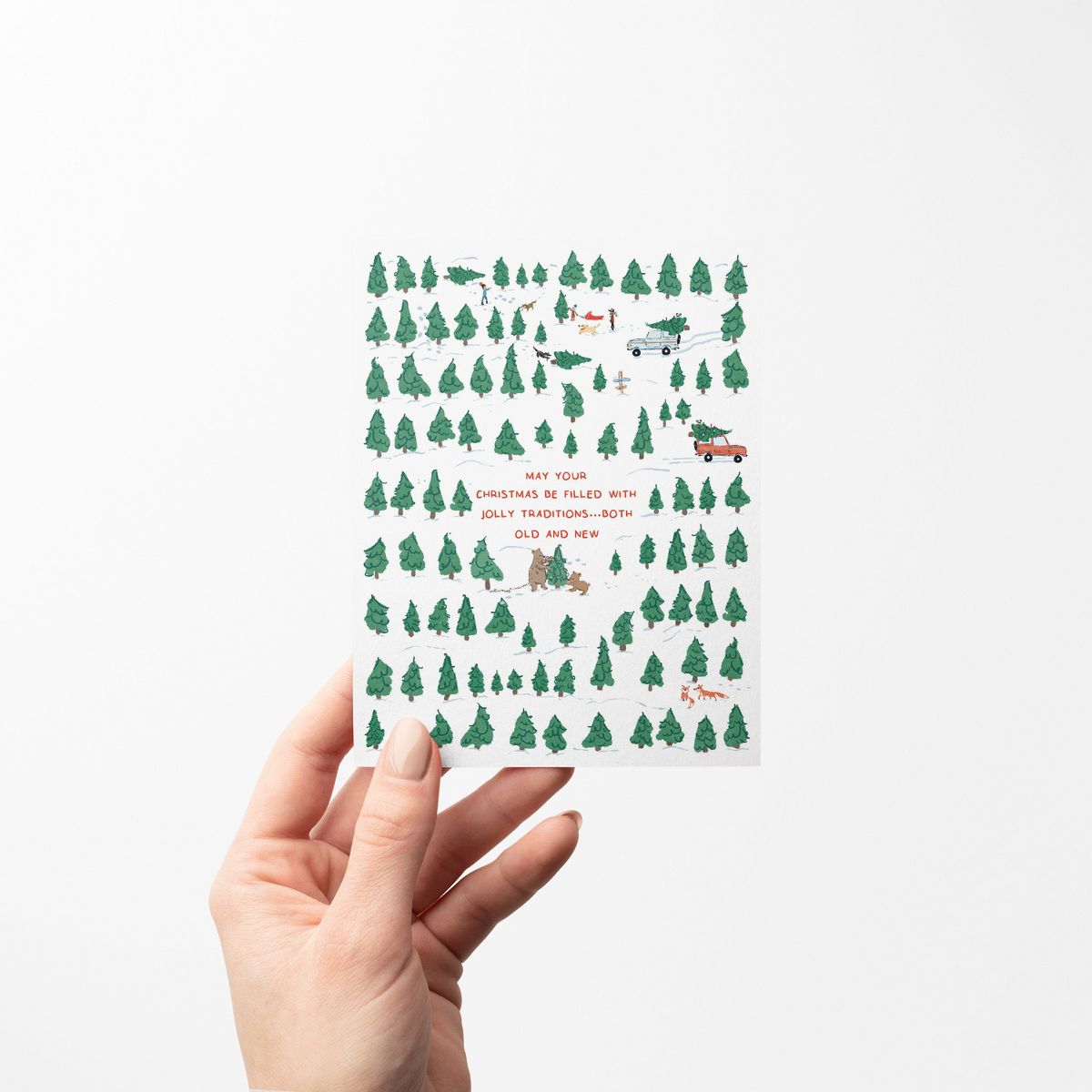 Holiday Winter Card Pack (3ct) Jolly Traditions by Ramus & Co - thumbnail 2