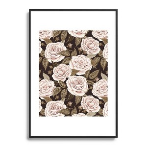 Avenie A Realm Of Roses Dark Academia Metal Framed Art Print - Deny Desings - 1 of 3