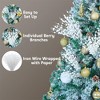 Joyfy Christmas Tree Decoration, 24 Pcs Christmas Tree Berry Stem, Glittery Twigs Decorative Bead Sticks for Christmas Tree, White/Gold - 4 of 4