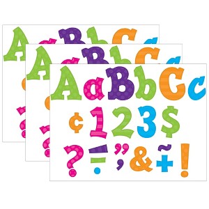 Teacher Created Resources® Multi Bright Sassy Solids 5" Letters, 238 Characters Per Pack, 3 Packs - 1 of 2