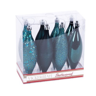 Vickerman Four-Finish Finial Drop Christmas Ornament