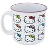 Adult Hello Kitty Rainbow Bows 20oz Ceramic Camper Mug - 2 of 2