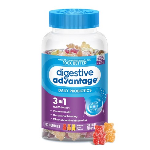 Digestive Advantage Probiotic Gummies - Fruit Flavors - image 1 of 4