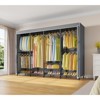 VIPEK V40C Plus Heavy Duty Clothes Rack with Cover, Extra Large Covered Wardrobe Closet Black Rack with Polyester Fabric Cover, Max Load 1300lbs - 3 of 4