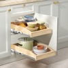 LOVMOR Pull Out Cabinet Organizer 10.5" W x 21" D, Soft Close Slide Out Drawer Storage for Kitchen, Pull-Out Organizer Storage for Base Cabinet - 2 of 4