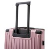 Rockland 3 Set 2-Piece Hardside Spinner Wheel Upright Luggages with Tote Pink - 3 of 4