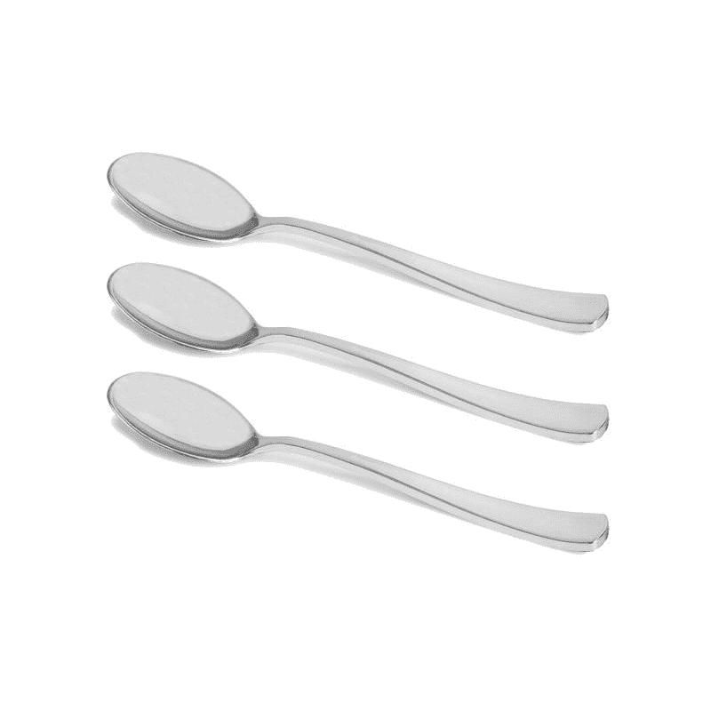 Smarty Had A Party Shiny Metallic Silver Plastic Spoons (600 Spoons), 2 of 4
