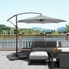 WestinTrends 10 Ft Outdoor Patio Cantilever Offset Umbrella with Base Weights - 2 of 4