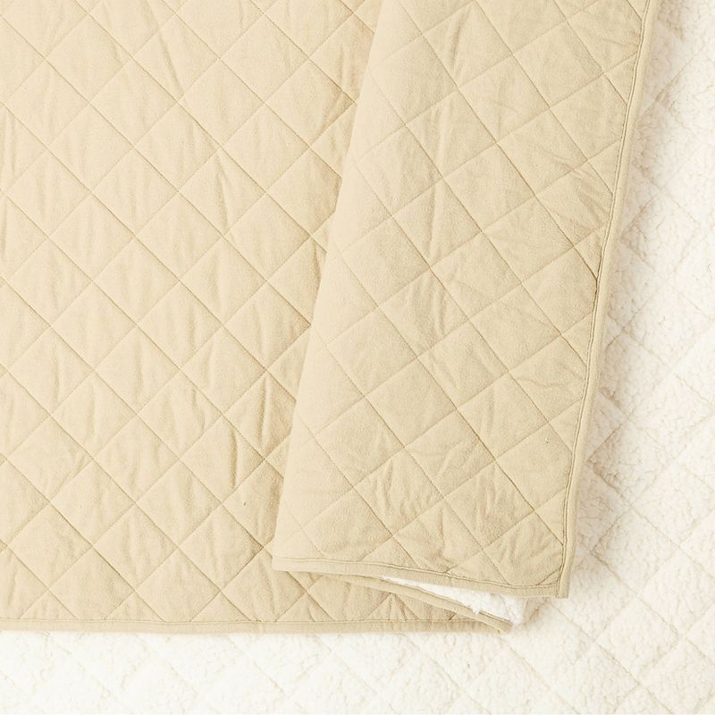 Flannel Faux Shearling Quilt Set - Modern Heirloom, 4 of 6