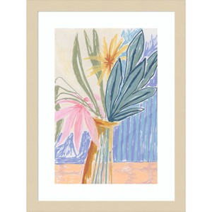 Amanti Art August Bouquet by Kate Aurelia Holloway Wood Framed Wall Art Print - 1 of 4