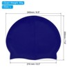 Unique Bargains Silicone Waterproof Non-Slip Adult Swimming Caps 2 Pcs - 2 of 4