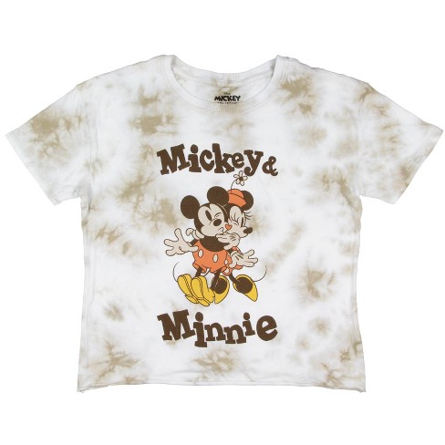 Disney Mickey And Friends Women's Minne And Mickey Awkward Hug T-shirt ...