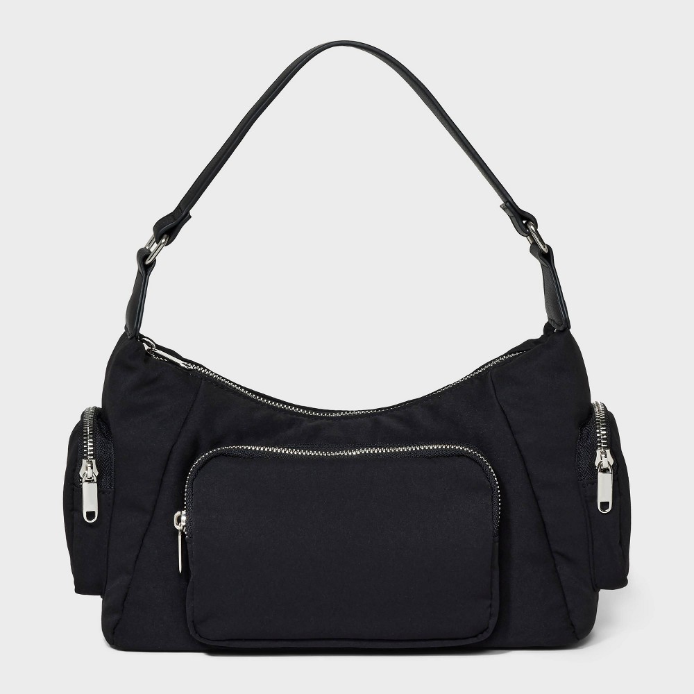 Photos - Travel Accessory Utility Shoulder Handbag - Wild Fable™ Black