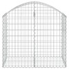 vidaXL Gabion Raised Bed Galvanized Iron 78.7"x39.4"x39.4" - 3 of 4