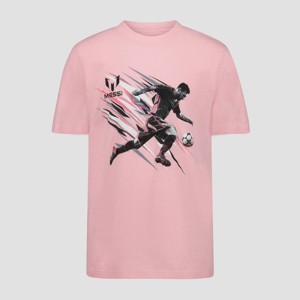 Boys' Messi Graphic Short Sleeve T-Shirt - Pink - 1 of 2