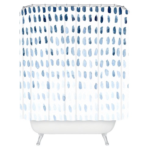 Proof of Life Shower Curtain Blue - Deny Designs: Ombre Microfiber, Machine Washable, Buttonhole Top - image 1 of 4