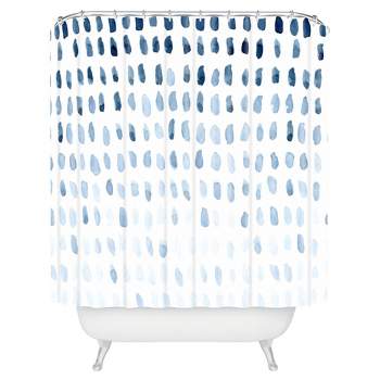 Proof of Life Shower Curtain Blue - Deny Designs