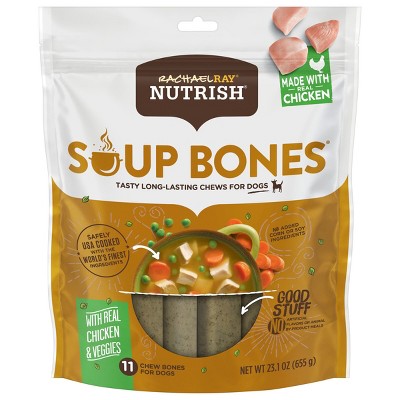 Rachael Ray Nutrish Soup Bones Real Chicken & Vegetable Chewy Dog Treats  - 23.1oz/11ct