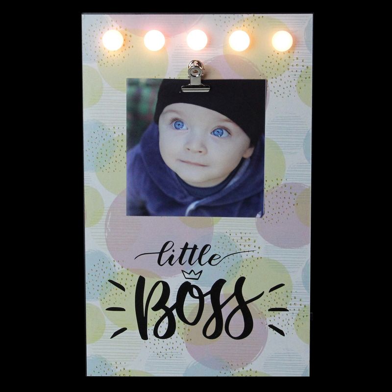 Northlight LED Lighted Little Boss Picture Frame with Clip - 4" x 6", 2 of 5