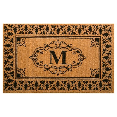 3'x6' Monogrammed Outdoor Welcome Door Mat Letter M- Nuloom : Target