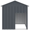 vidaXL Dog House Anthracite Galvanized steel 46.1 x 40.6 x 48.4 in Locks - 3 of 4