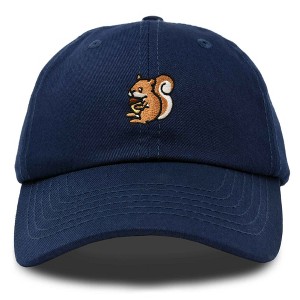 Dalix Squirrel Embroidered Cotton Dad Hat Casual Adjustable Baseball Cap for Nature and Animal Lovers Womens - 1 of 4