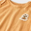 Baby 2pc Little Snoopy Halloween Long Sleeve Bodysuit & Bottom Set - Orange - 3 of 4